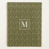 Monogram Bosgroene Aquarel Wilde Bloementuin Planner (Voorkant)