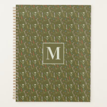 Monogram Bosgroene Aquarel Wilde Bloementuin