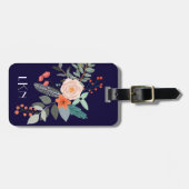 Monogram Botanisch Bagagelabel (Voorkant horizontaal)