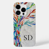 Monogram Botanisch Case-Mate iPhone Case (Achterkant)