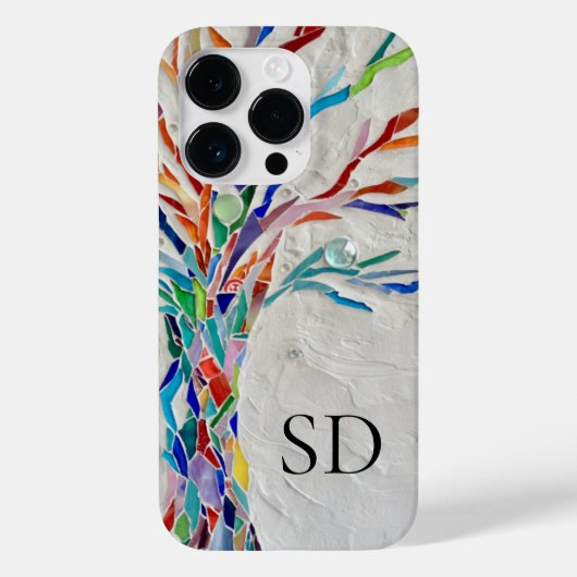 Monogram Botanisch Case-Mate iPhone Case (Achterkant)