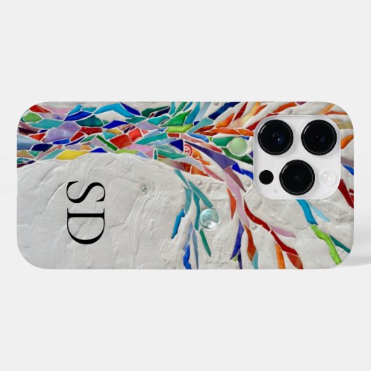 Monogram Botanisch Case-Mate iPhone Case (Achterkant (horizontaal))