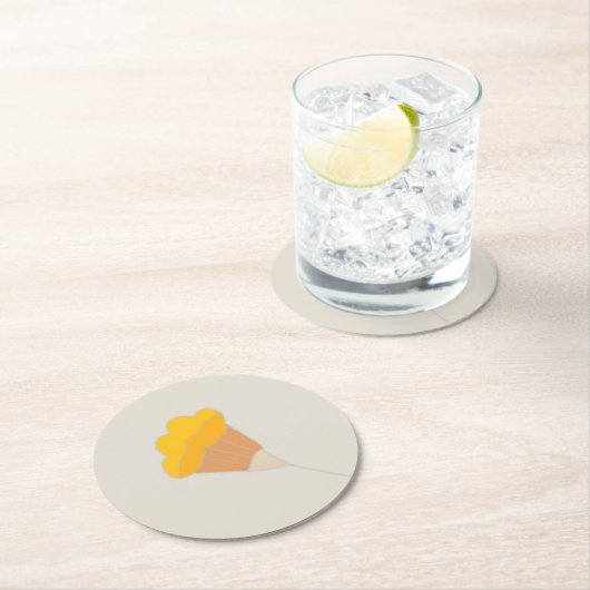 Monogram botanisch illustratiepapier onderzetter (Insitu)