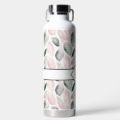 Monogram botanische bladeren waterfles (Voorkant)
