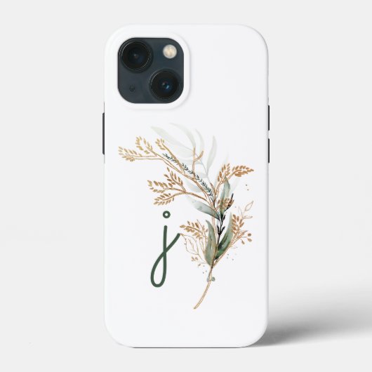 Monogram Botanische Eucalyptus Modern Premium Case-Mate iPhone Case (Achterkant)