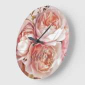 Monogram BOTANISCHE FLORALE PEONNEMINGENnaam Grote Klok (Hoek)