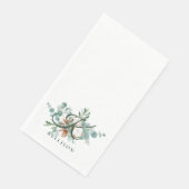 Monogram botanische handdoeken van Floral Servet (Hoek)