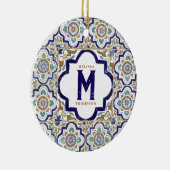  monogram botanische siertegels keramisch ornament (Rechts)