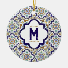 monogram botanische siertegels keramisch ornament