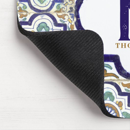  monogram botanische siertegels muismat (Hoek)