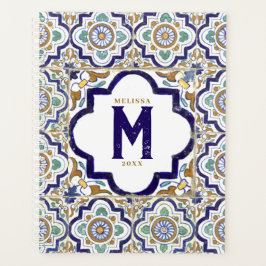 monogram botanische siertegels planner