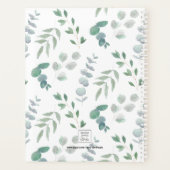 Monogram Botanische Waterverf Planner (Achterkant)