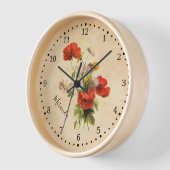 Monogram  Bouquet Red Poppies Wilde Bloemen (Hoek)