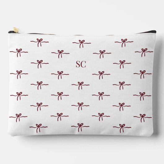 Monogram Bourgogne Boog Wit Modern Reizen Groot Etui (Voorkant)