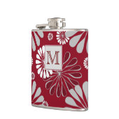 Monogram Bourgogne en Gray Floral Heupfles (Links)