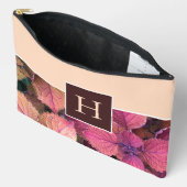 Monogram Bourgondische crèmebladeren Etui (Open)