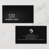 Monogram bouwproject architect visitekaartje (Voorkant / Achterkant)