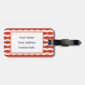 Monogram Boxstripe Patroon Bagagelabel (Achterkant horizontaal)