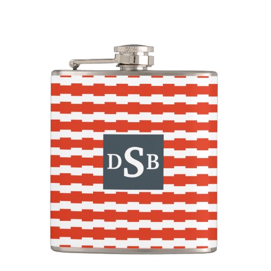 Monogram Boxstripe Patroon Heupfles (Voorkant)