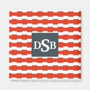 Monogram Boxstripe Patroon Magneet