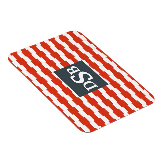 Monogram boxstrippatroon magneet (Rechterzijde)