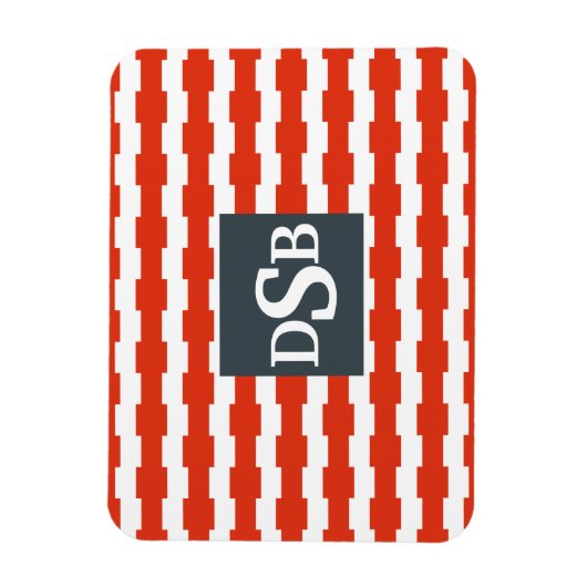 Monogram boxstrippatroon magneet (Verticaal)