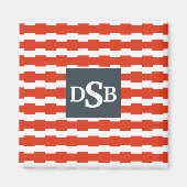 Monogram boxstrippatroon magneet (Voorkant)