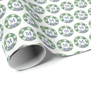 Monogram Boxwood met gember pot-siervoorwerpen Cadeaupapier