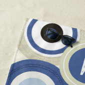 Monogram Boze Oog Retro Moderne Strandhanddoek Strandlaken (In situ)
