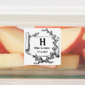 Monogram Branches en Papyrus Labels (Aangebracht)