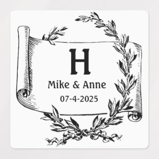 Monogram Branches en Papyrus Labels