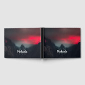 Monogram brandende wolken, mist en bergen gastenboek (Volledig)