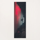 Monogram brandende wolken, mist en bergen yogamat (Achterkant)