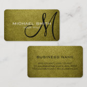 Monogram Brass Leather Kijk Visitekaartje (Voorkant / Achterkant)