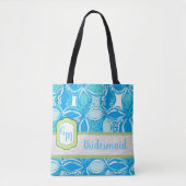 Monogram Bridal Party Geheugenontwerp Tote Bag (Voorkant)
