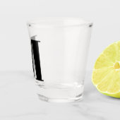 Monogram Bridal Shower Wedding Gift Party Favor Shot Glas (Rechts)