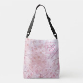 Monogram Bridesmaid Bleek roze Cherry Blossom Crossbody Tas (Achterkant)