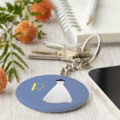 Monogram Bridesmaid Sleutelhanger (Zijkant)