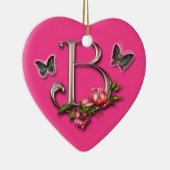 MONOGRAM BRIEF B - HARTSCHAP KERAMISCH ORNAMENT (Rechts)