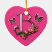 MONOGRAM BRIEF B - HARTSCHAP KERAMISCH ORNAMENT (Voorkant)