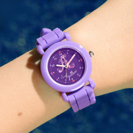 Monogram brief Een doodle hart meisjes naam horlog Horloge