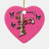 MONOGRAM BRIEF F - HARTSCHAP KERAMISCH ORNAMENT (Achterkant)