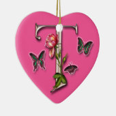 MONOGRAM BRIEF T - HARTSCHEMA KERAMISCH ORNAMENT (Rechts)