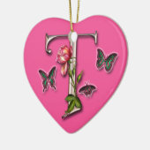 MONOGRAM BRIEF T - HARTSCHEMA KERAMISCH ORNAMENT (Links)