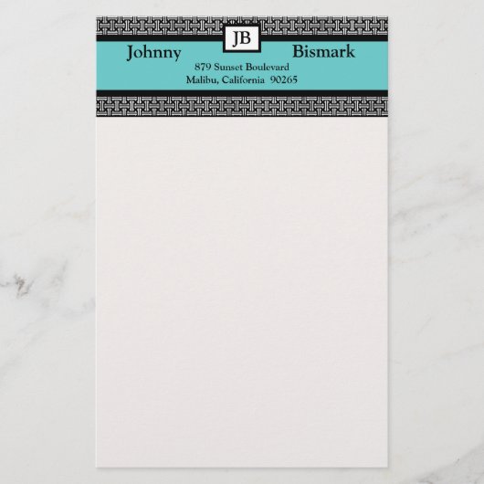  Monogram Briefpapier (Voorkant)