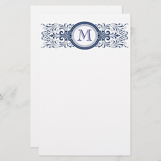Monogram briefpapier (Voorkant / Achterkant)