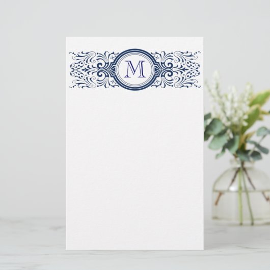 Monogram briefpapier (Staand voorkant)
