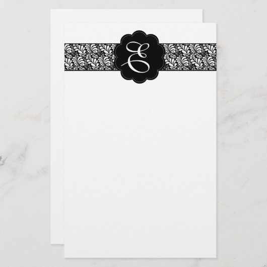 Monogram Briefpapier (Voorkant / Achterkant)