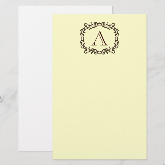 Monogram Briefpapier (Voorkant / Achterkant)
