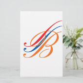monogram briefpapier (Staand voorkant)